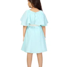 BAESD Cape Sleeve Fit & Flare Dress image 5