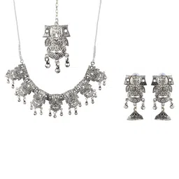 RHOSYN Women's Brass Silver-Plated Jewlery Set-picture-12
