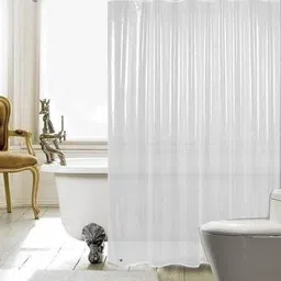 liv 213 cm (7 ft) PVC Transparent Door Curtain Single Curtain image 4