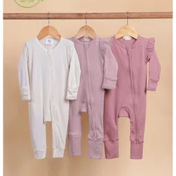COT & CANDY Kids Pack Of 3 Rompers-picture-13