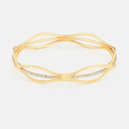 Anouk Set of 4 Gold-Copper Plated & Metallic Stone Studded Bangles image 5