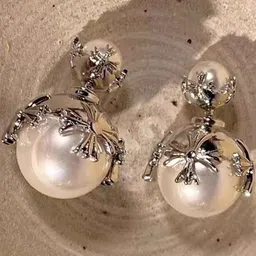 Estailo fashion Spherical Drop Earrings image 4