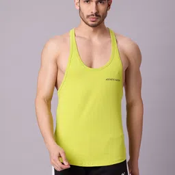 AESTHETIC NATION Men Round Neck Gym Training Innerwear Vest image 3