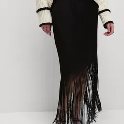 Marks & Spencer Fringe Detail Asymmetric MaxiSkirt-picture-11