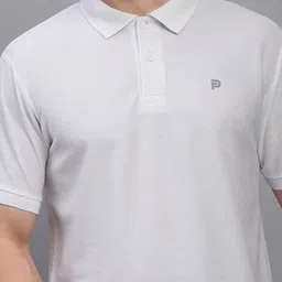 LUX PARKER Men Pack of 2 Solid Polo Collar Cotton T-shirts image 5