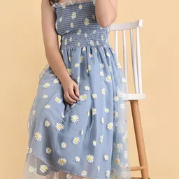 Pinly Net Fit & Flare Midi Dress image 3