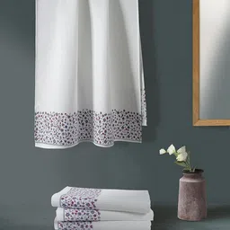 LANE LINEN White & Pink 2 Cotton 210 GSM Bath Towel image 4