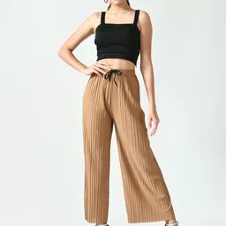 Brainbees Women Pack Of 2 Straight Palazzos image 2