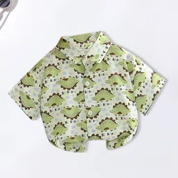 FOREVER FRIDAY Boys Printed Pure Cotton Shirt With Shorts image 4