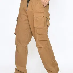 PASSPORT JEANS Men Loose Fit Mid-Rise Cotton Cargos-picture-20