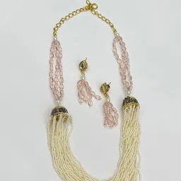 VANSHIKA JEWELS Gold Plated Beaded Jewellery Set image 2