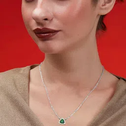 MINUTIAE Brass Silver-Plated Handcrafted Necklace image 2