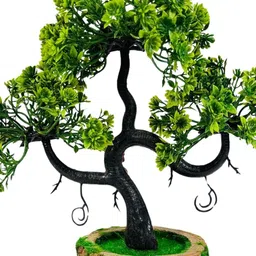 Dekorly Green Plastic Artificial Flowers & Plants With Pot image 3