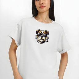 KAIDO Graphic Printed Round Neck Drop-Shoulder Sleeves Cotton T-shirt-picture-34