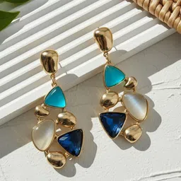 FLAURI Geometric Drop Earrings-picture-18
