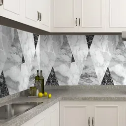 INDIAN ROYALS White & Black Printed Durable Self-Adhesive Wallpaper-image-81