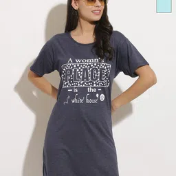 DDASPRATION Women Pack Of 2 Typography Printed Oversized T-shirt-image-45