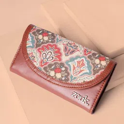ZOUK Women Mughal Art Multicolor Kyra Flap Wallet-picture-22
