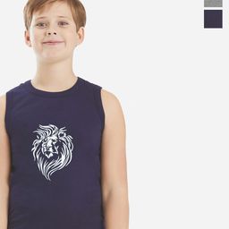 Bodycare Kids Boys Pack Of 2 Soft Breathable Sleeveless Cotton Vests KGA2016GRWH-80-picture-23