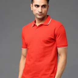SHOWKEY Polo Collar Cotton Regular Fit T-shirt-picture-30