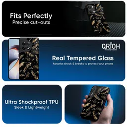 QRIOH Unisex OnePlus Nord Autumn Leaves Impact Resistant Glass Back Case image 2