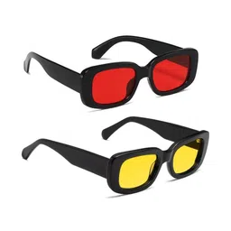 Arzonai Unisex Set Of 2 Rectangle Sunglasses with UV Protected Lens COMBO-2802-picture-39