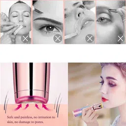 WunderVoX 2 in 1 Electric Epilator Eyebrow Hair Remover Portable Facial Hair Removal-X81 Cordless Epilator image 5