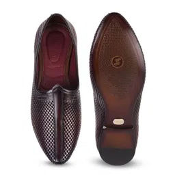 J.FONTINI Textured Leather Formal Loafers image 4