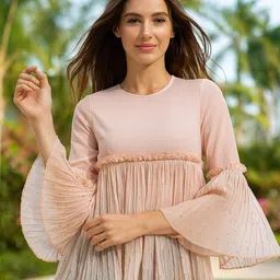 4WRD by Dressberry Women Bell Sleeve Peplum Top-image-31