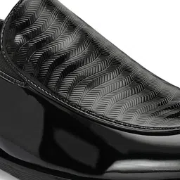 House of Pataudi Men Woven Design Formal Loafers image 3