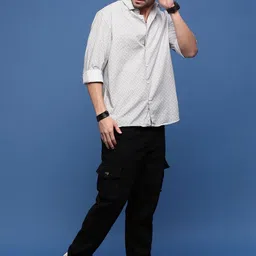 SHOWOFFFF Men Smart Slim Fit Printed Casual Shirt image 2