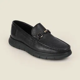 DAVINCHI Men Textured Leather Formal Loafers-picture-19
