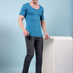 RKG Men Pack Of 3 Cotton Round Neck Basic Vests image 2