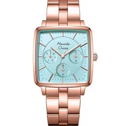 Alexandre Christie Embellished Dial & Stainless Steel Bracelet Style Straps Analogue Watch-image-84