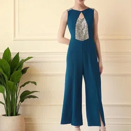 Mast & Harbour Women Make It To Heaven Sequined Sleeveless Jumpsuit-picture-29
