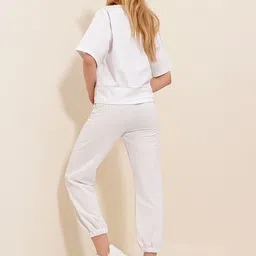 Trend Alacati stili Printed Tshirt With Joggers Co-Ords Set image 5