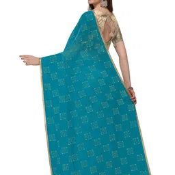 REDFISH Printed Bollywood Chiffon Saree image 3