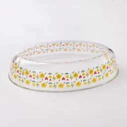 Kuber Industries Transparent Glass Baking Tray image 5