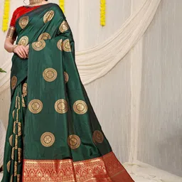 Royal Rajgharana Saree Woven Design Zari Pure Silk Banarasi Sarees-picture-39