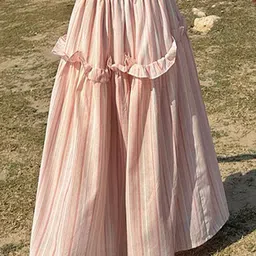 LULU & SKY Striped A-line High Skirt-picture-17