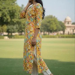 THE FAB FACTORY Floral Printed Kurti image 4