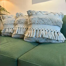LUSHLYF Grey Geometric Square Cushion Covers image 5