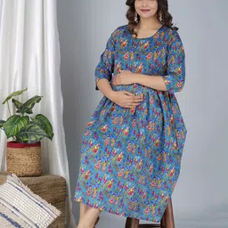 TANISHA Floral Print Maternity Fit & Flare Dress image 5
