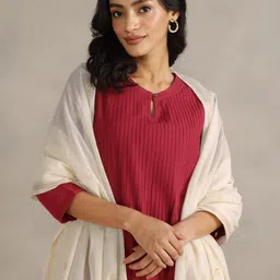 Fabindia Floral Woven Design Dupatta-image-42