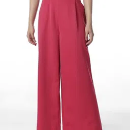 ONLY Women Straight Fit High-Rise Pleated Trousers-image-22