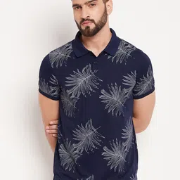 AUXAMIS Men Printed Polo Collar Pockets T-shirt-picture-31