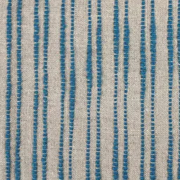 DESIGN GAATHA Beige and Teal-Blue Striped Yarn Dye Table Runner image 5