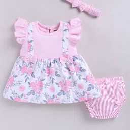 Smart Baby Floral Applique A-Line Dress-picture-19