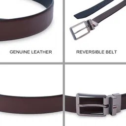 Tommy Hilfiger Men Textured Leather Reversible Belt image 2