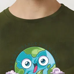 KaamBhari Graphic Printed Round Neck Pure Cotton T-shirt image 3